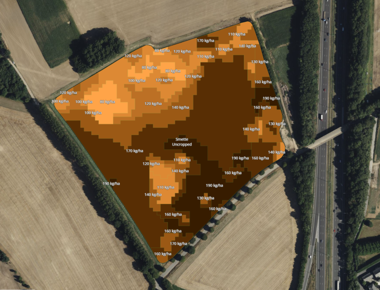 Interra Scan taakkaart variabel zaaien